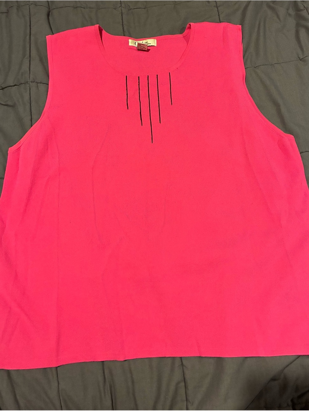 Sleeveless Hot Pink Tank Top